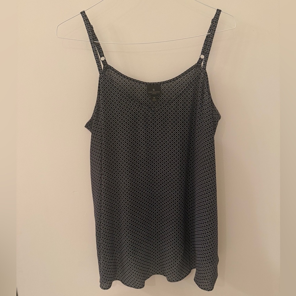 Worthington Black and White Patterned Top